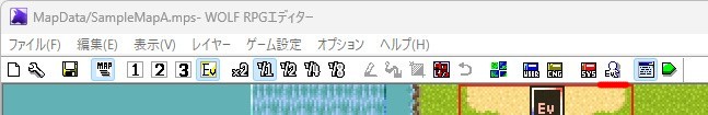 コモンイベントの設定の場所