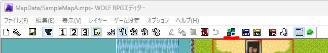 タイルセット設定の場所