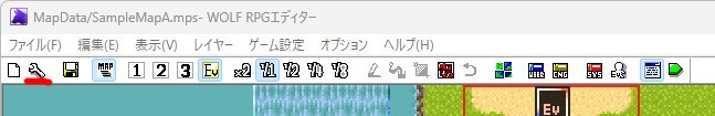 マップの基本設定の場所