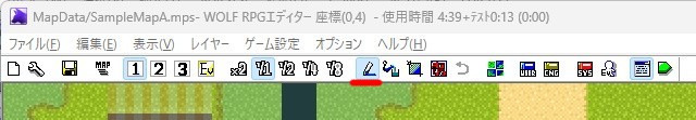 鉛筆ツールの場所